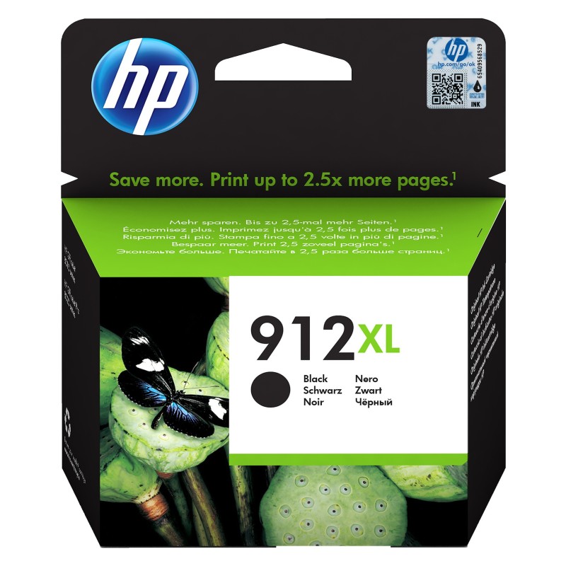 HP 912XL Cartouche d'encre authentique grande capacité 3YL84AE - Noir
