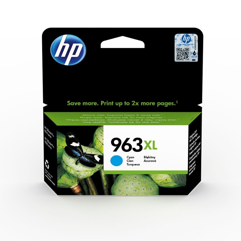 HP 963XL Cartouche d'encre authentique grande capacité 3JA27AE - Cyan
