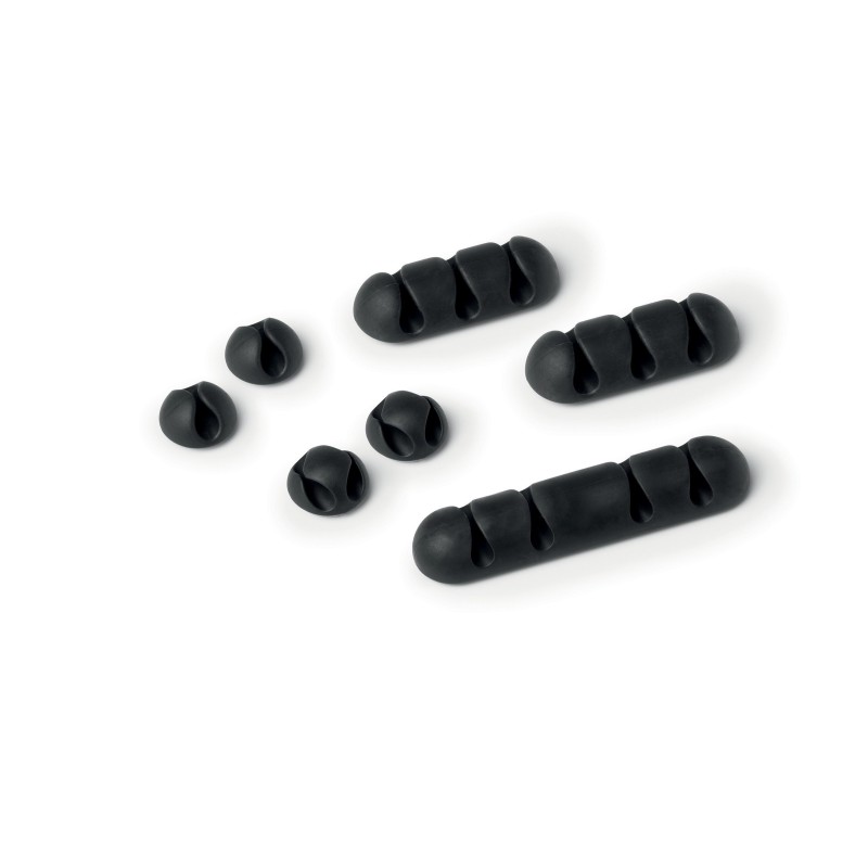 Durable Attache-câble adhésif Cavoline Clip Mix - Assortiment 7 clips - Anthracite