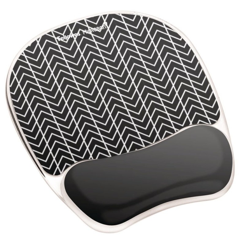 Fellowes Tapis de souris repose-poignets gel - Motif Chevrons