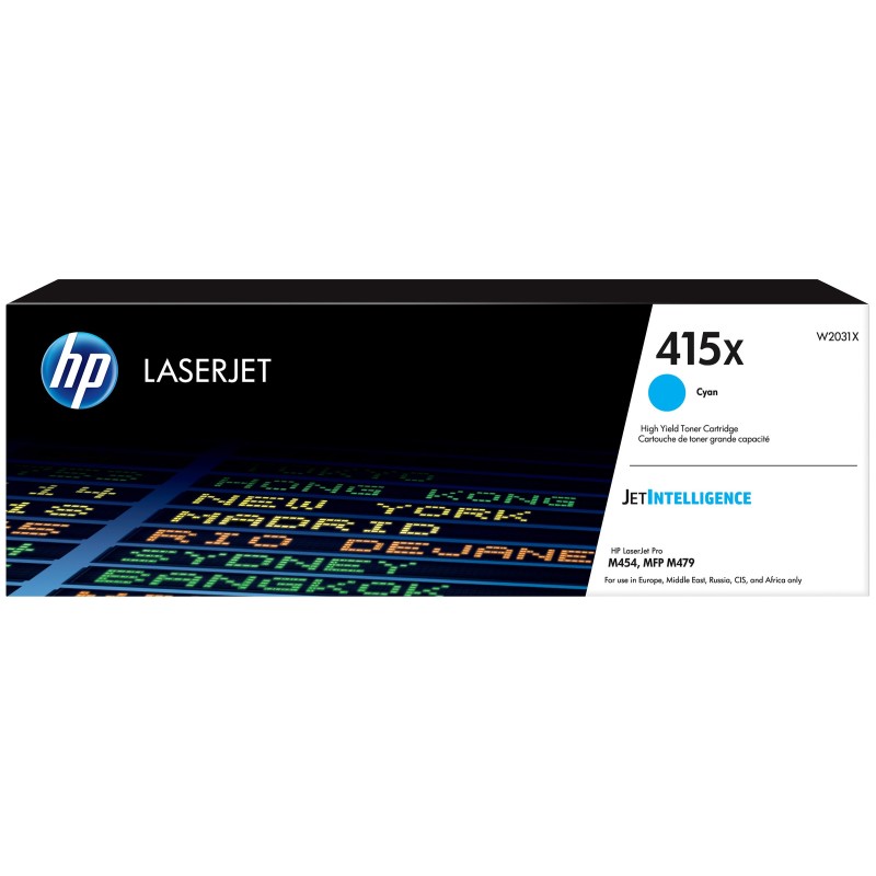 HP 415X Toner authentique grande capacité W2031X - Cyan