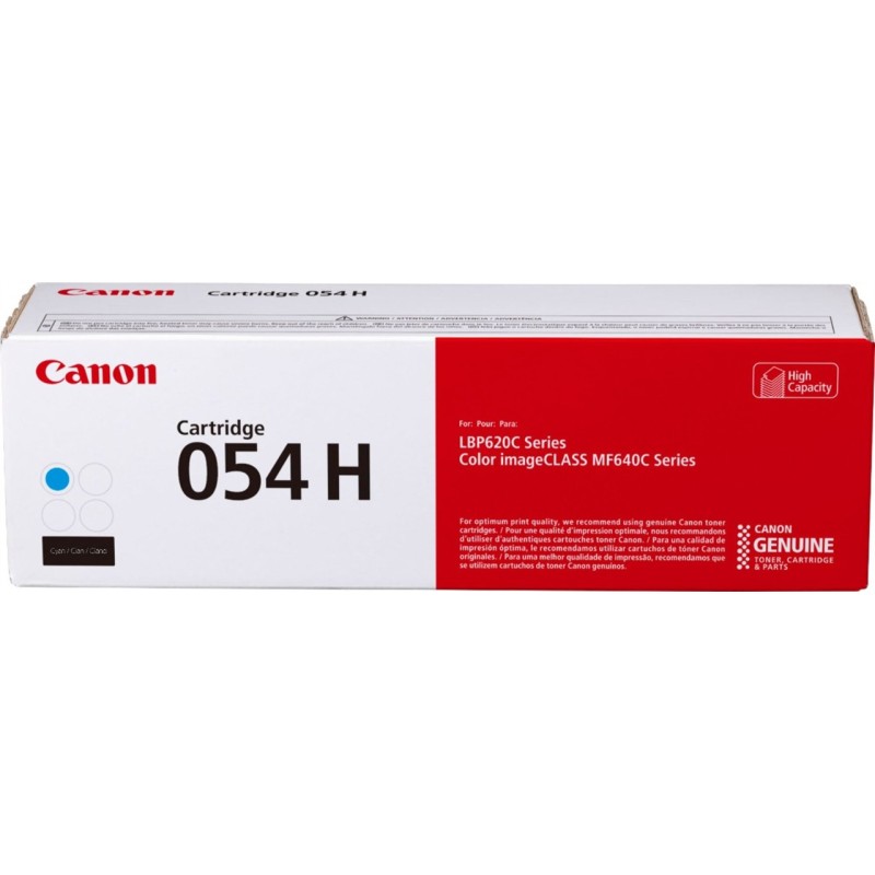 Canon 054 H Toner authentique 3027C002 - Cyan