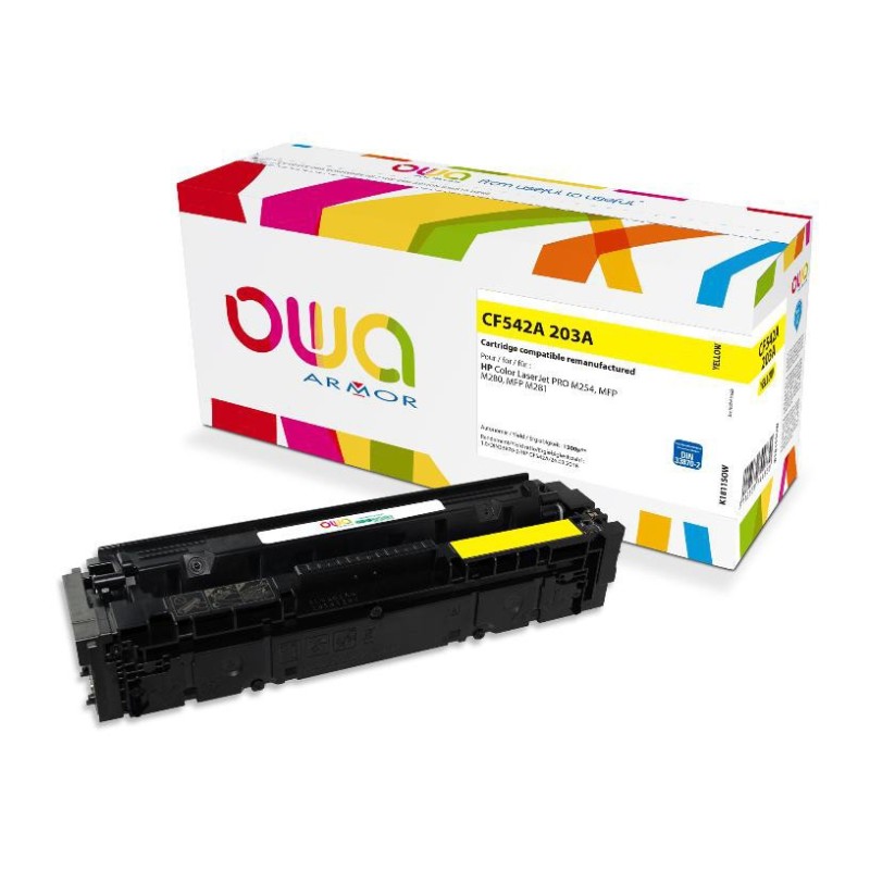 OWA Toner compatible HP 203A CF542A - K18115OW - Jaune