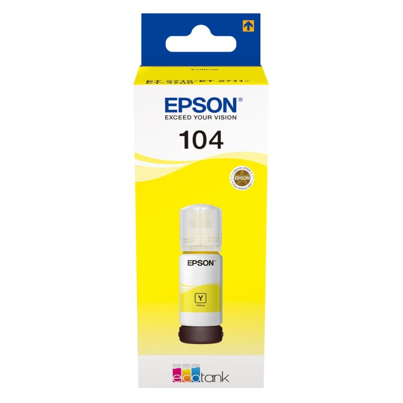 Epson 104 Bouteille d'encre originale EcoTank C13T00P440 - Jaune