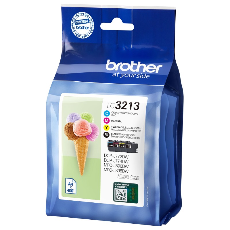 Brother LC3213 Cartouche d'encre originale - Pack de 4 (Noir, Cyan, Magenta, Jaune)