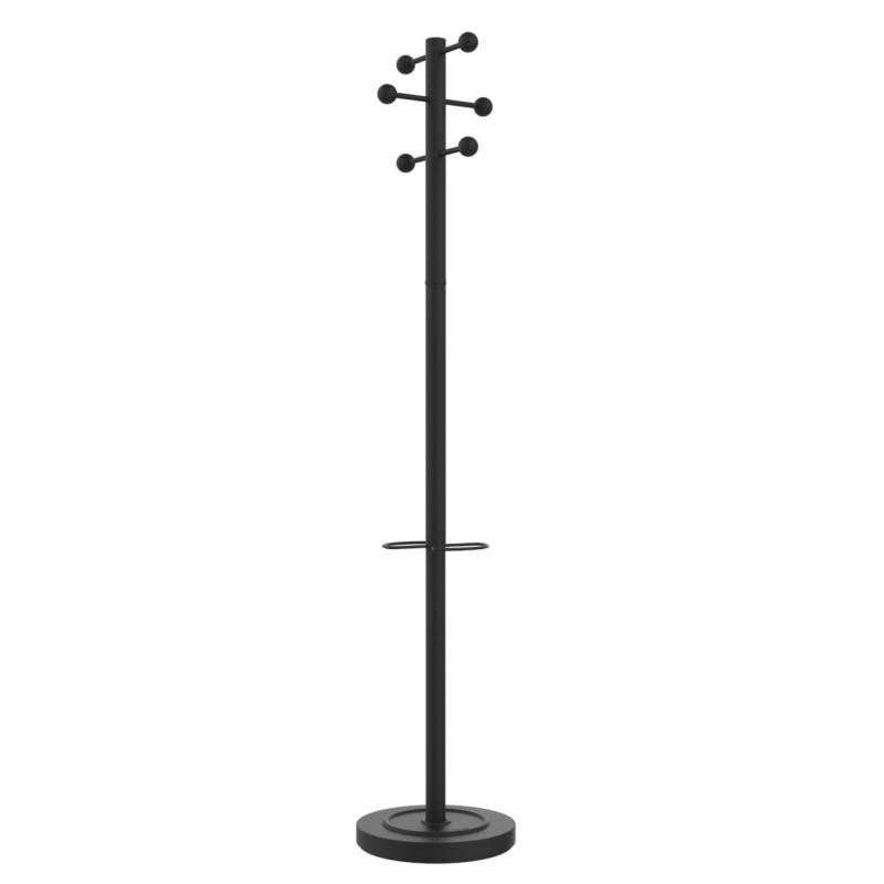Portemanteau Winter 6 patères avec porte-parapluie - Noir