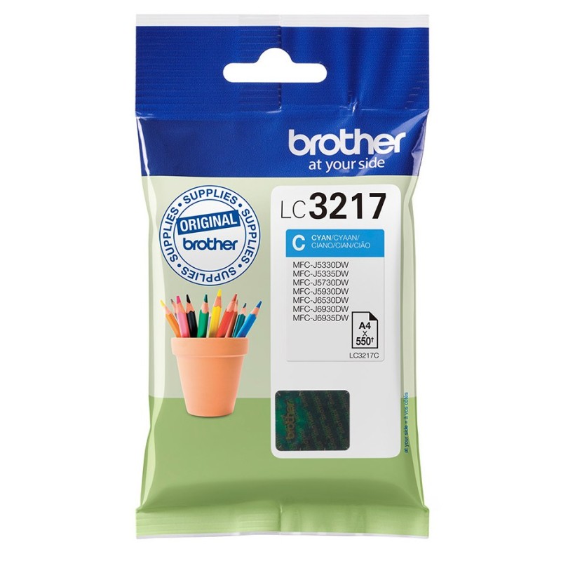 Brother LC3217 Cartouche d'encre originale - Cyan