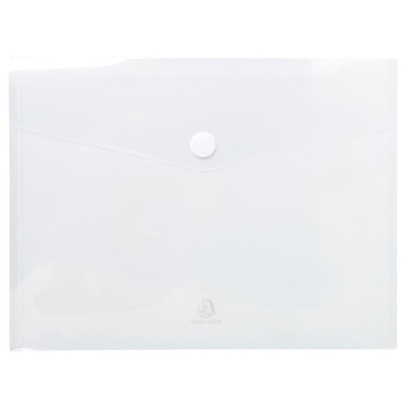 Exacompta Pochette enveloppe A4 Polypropylène incolore - sachet de 5