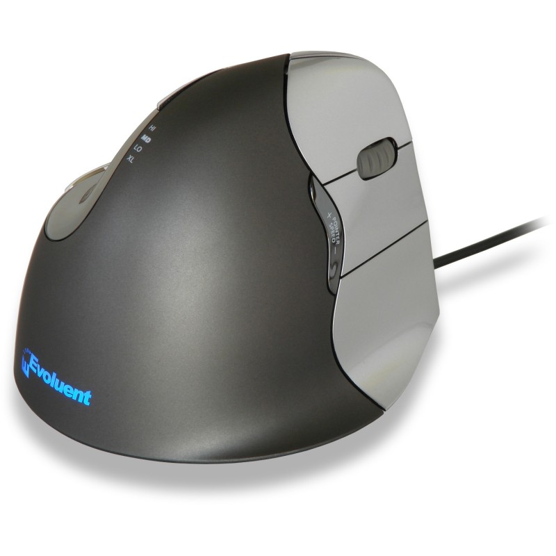 Bakker Elkhuizen Souris verticale Evoluent 4 filaire droitier - Taille M