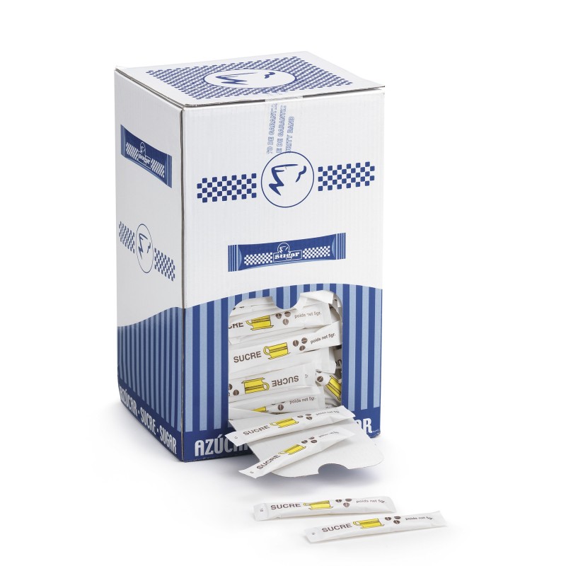 Buchettes de sucre en poudre 5g - Boîte de 500