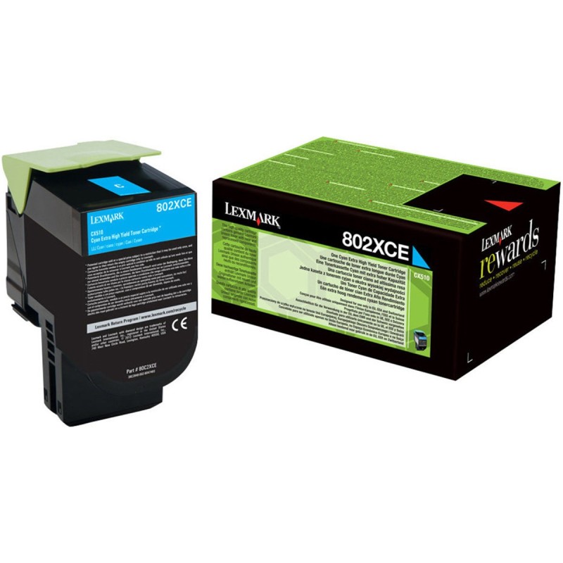 Lexmark Toner d'encre original 80C2XCE - Cyan