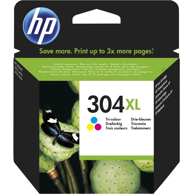 HP 304XL Cartouche d'encre authentique grande capacité N9K07AE - 3 couleurs