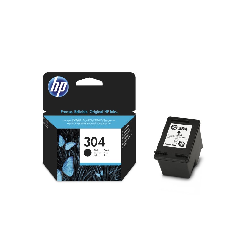 HP 304 Cartouche d'encre authentique N9K06AE - Noir