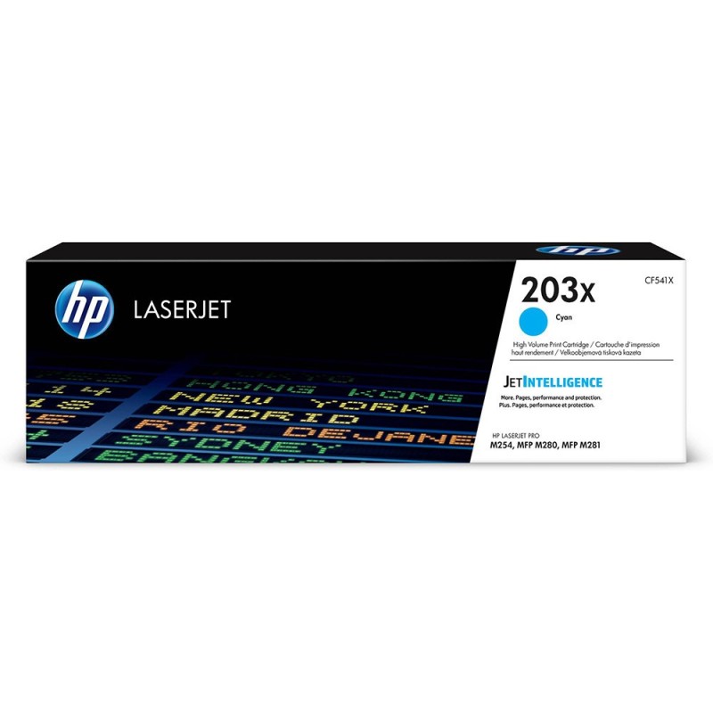 HP 203X Toner authentique grande capacité CF541X - Cyan