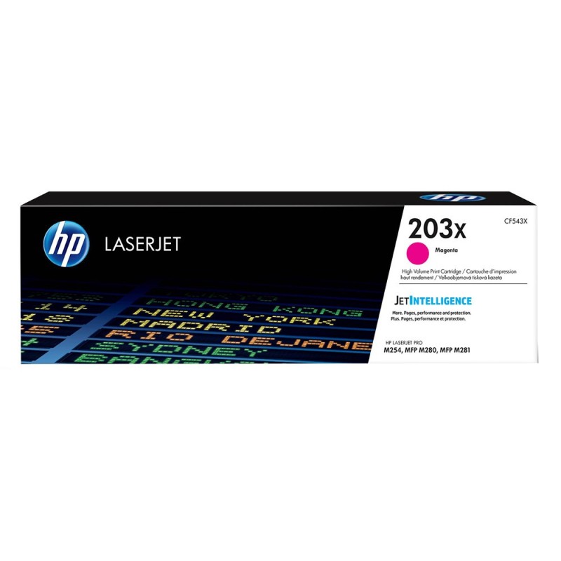 HP 203X Toner authentique grande capacité CF543X - Magenta