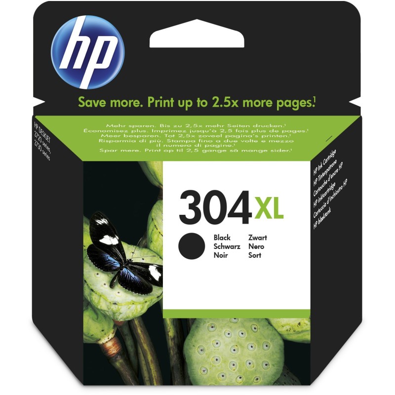 HP 304XL Cartouche d'encre authentique grande capacité N9K08AE - Noir