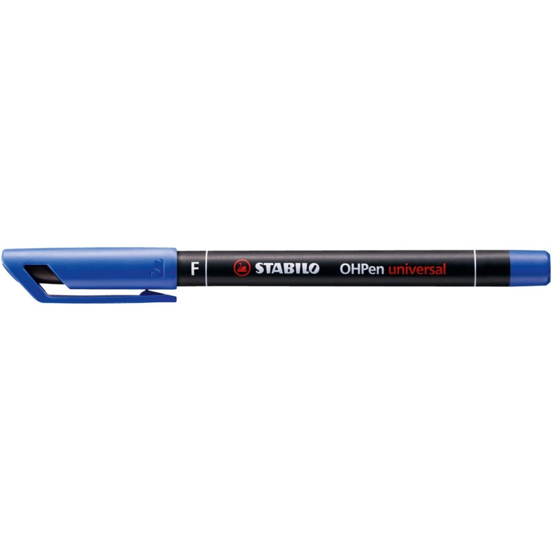 STABILO OHPen universal Stylo-feutre marqueur permanent pointe fine 0,7 mm - Bleu