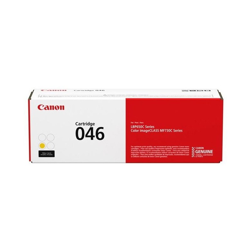 Canon 046 Y Toner authentique 1247C002 - Jaune