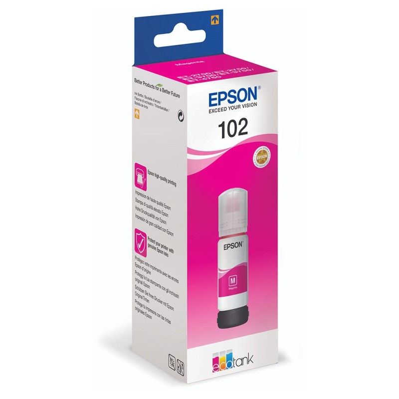 Epson 102 Recharge d'encre originale EcoTank C13T03R340 - Magenta