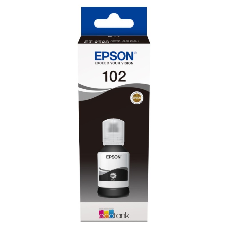 Epson 102 Recharge d'encre originale EcoTank C13T03R140 - Noir