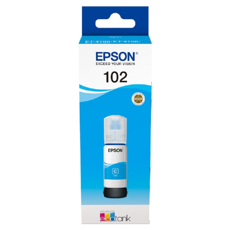 Epson 102 Recharge d'encre originale EcoTank C13T03R240 - Cyan