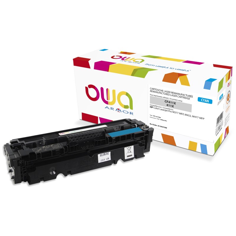 OWA Toner compatible HP 410X CF411X - K15947OW - Cyan