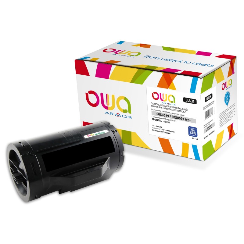 OWA Toner compatible EPSON S050689 - K15598OW - Noir
