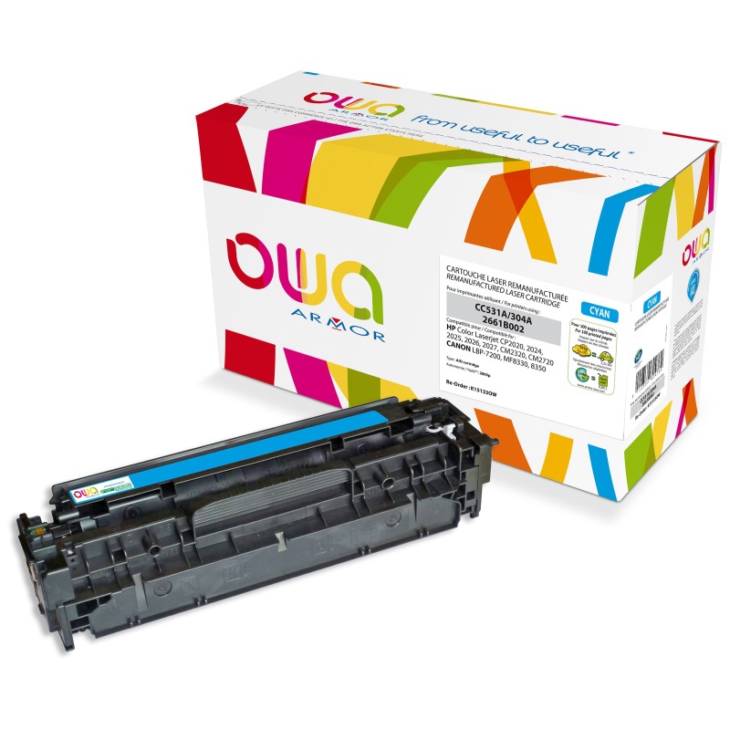 OWA Toner compatible HP 304A CC531A - K15133OW - Cyan