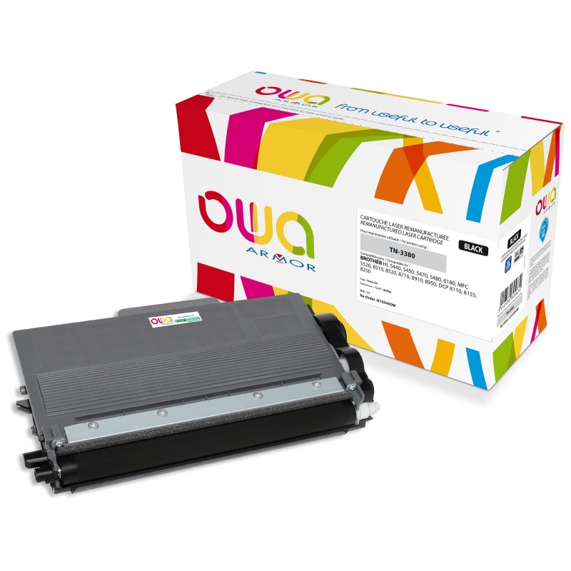 OWA Toner compatible BROTHER TN3380 - K15545OW - Noir