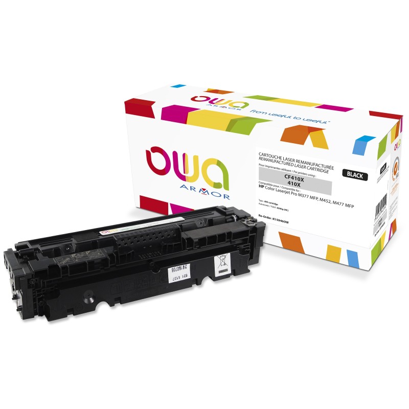 OWA Toner compatible HP 410X CF410X - K15946OW - Noir