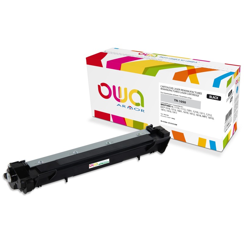 OWA Toner compatible BROTHER TN1050 - K15741OW - Noir