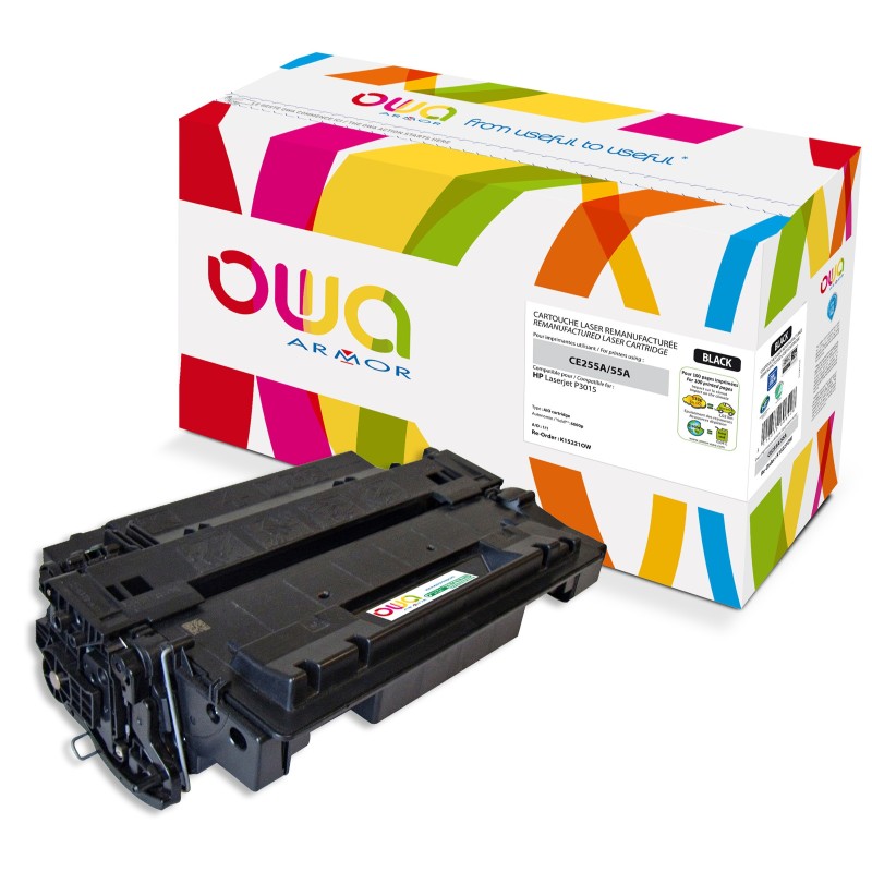 OWA Toner compatible HP 55A CE255A - K15221OW - Noir