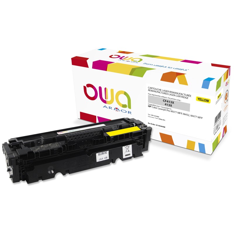 OWA Toner compatible HP 410X CF412X - K15949OW - Jaune
