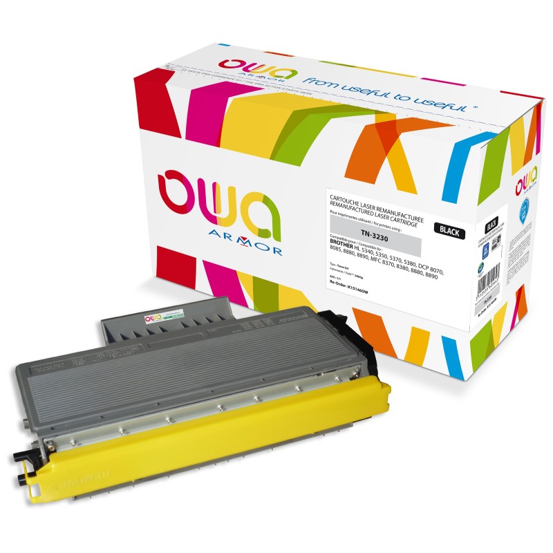 OWA Toner compatible BROTHER TN3230 - K15146OW - Noir