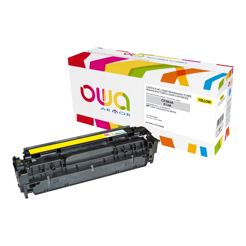OWA Toner compatible HP 312A CF382A - K15752OW - Jaune