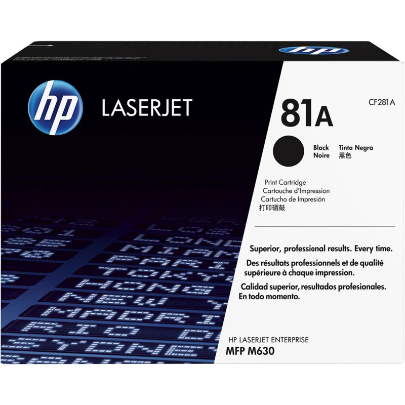 HP 81A Toner authentique CF281A - Noir