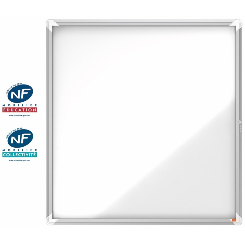 Nobo Premium Plus Vitrine d'extérieur porte-battante fond magnétique 12 feuilles A4