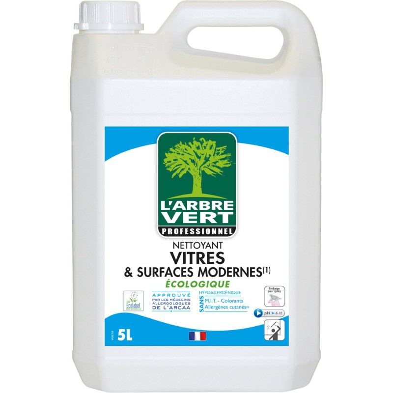 Arbre Vert Nettoyant écologique pour vitres et surfaces - 5l
