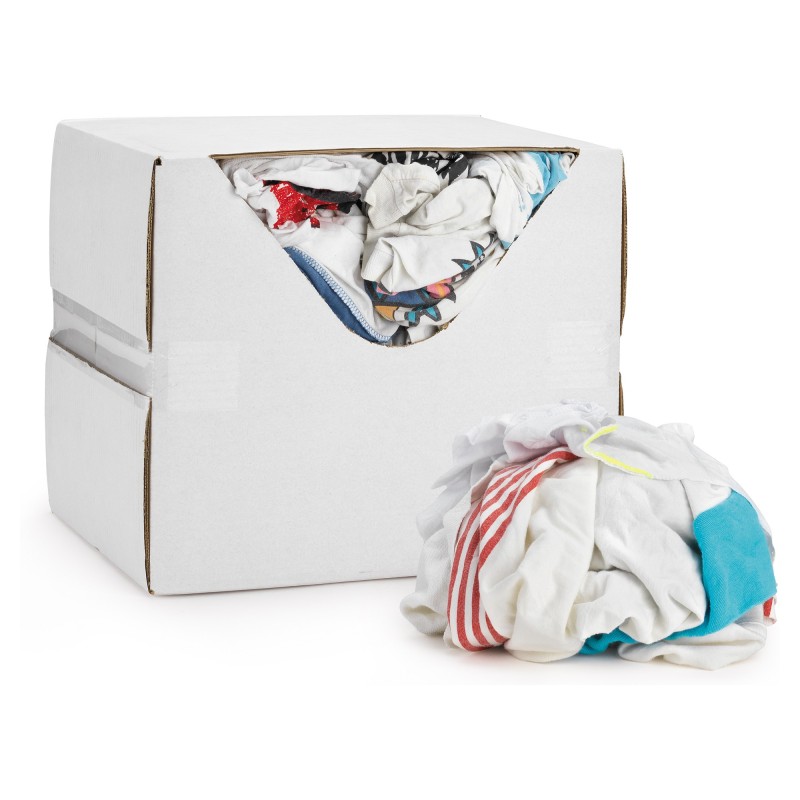 Chiffons blancs textile - Blanc - 100 chiffons