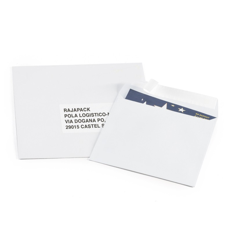Enveloppe blanche 150 x 150 mm 120g sans fenêtre - autocollante bande protectrice - Lot de 250