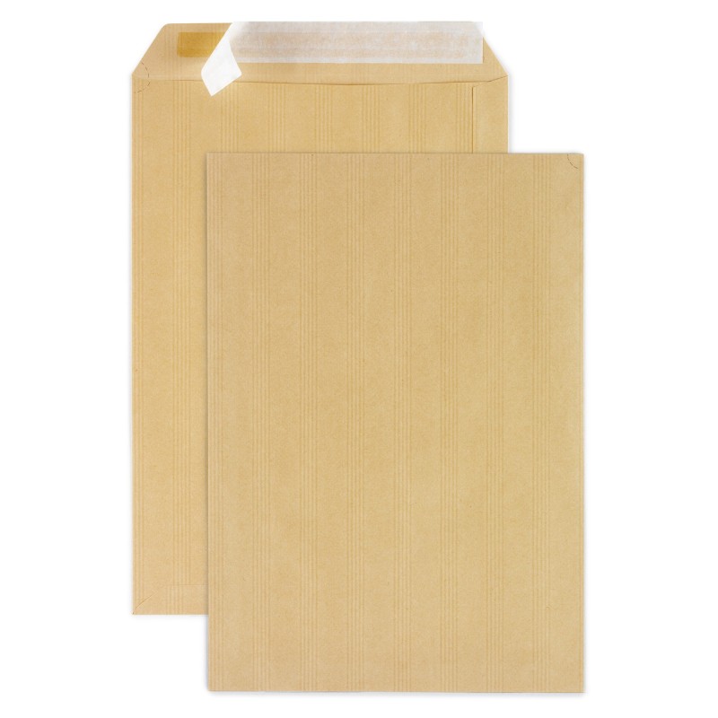 Pochette kraft brun Adour C4 229 x 324 mm 90g sans fenêtre - autocollante bande protectrice - Lot de 250