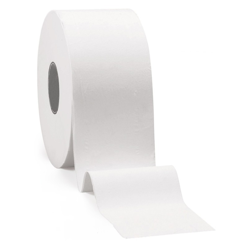 Papier toilette Jumbo bobine mini Blanc 170 m - Lot de 12