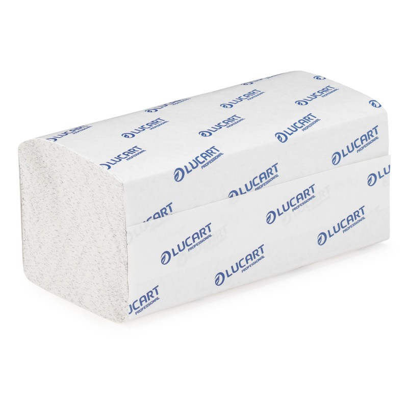 Lucart Essuie-mains 3800 feuilles Blanc - lot de 20