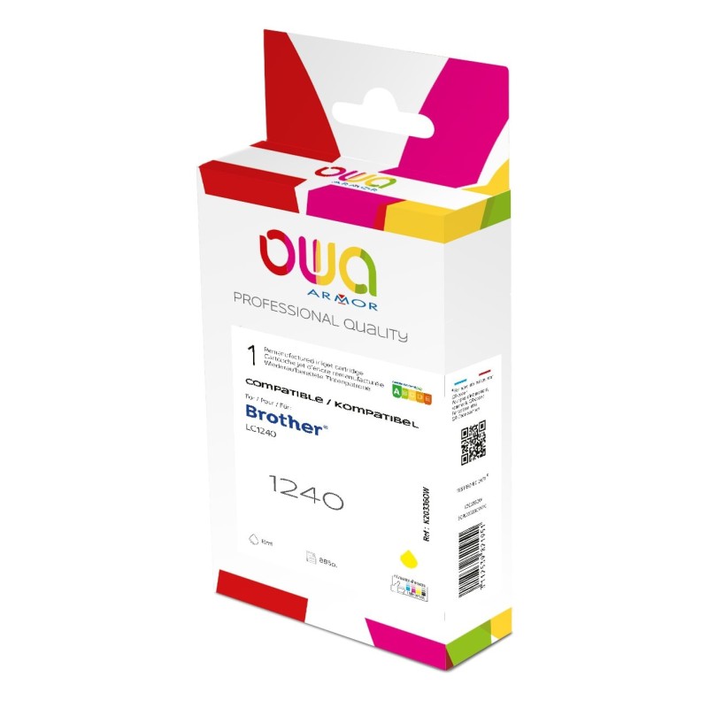 OWA Cartouche d'encre compatible BROTHER LC1240 - K20336OW - Jaune