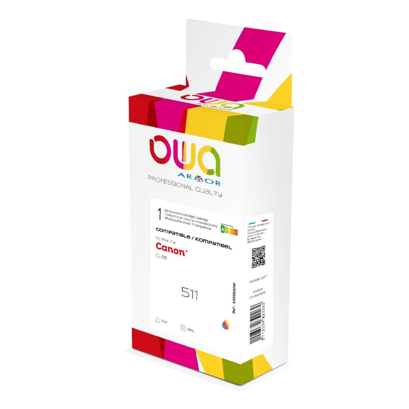 OWA Cartouche d'encre compatible CANON CL-511 - K20282OW - Tricolore