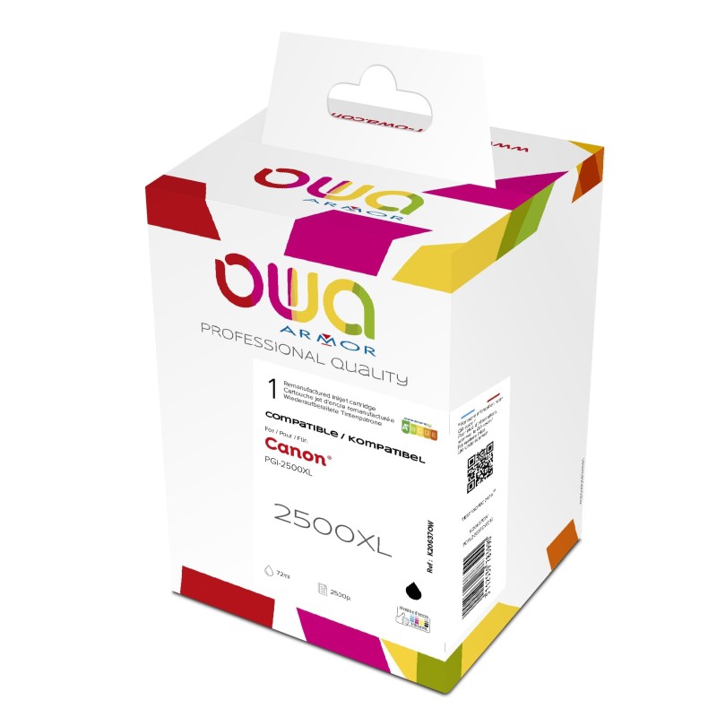 OWA Cartouche d'encre compatible CANON PGI-2500XL - K20637OW - Noir