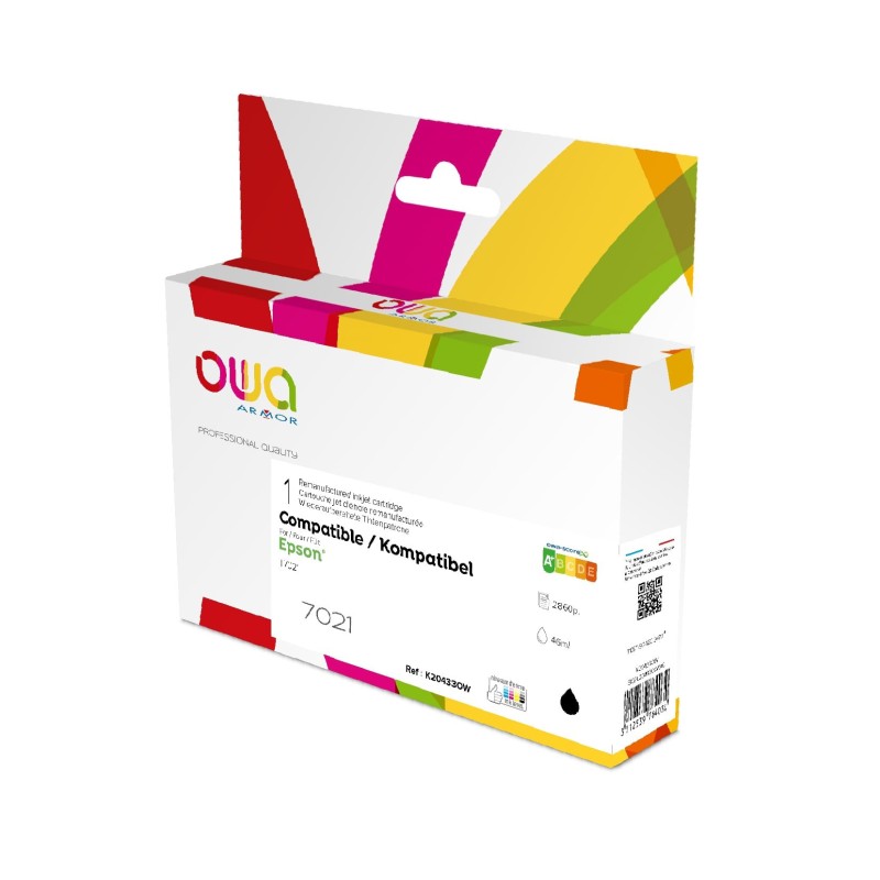OWA Cartouche d'encre compatible EPSON T7021 - K20433OW - Noir