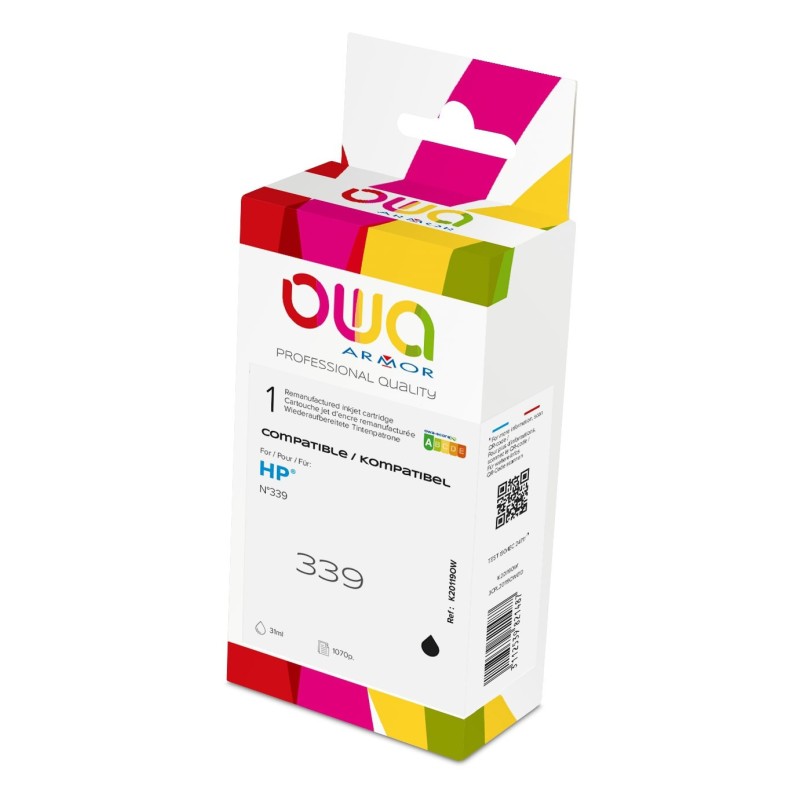 OWA Cartouche d'encre compatible HP 339 C8767EE - K20119OW - Noir