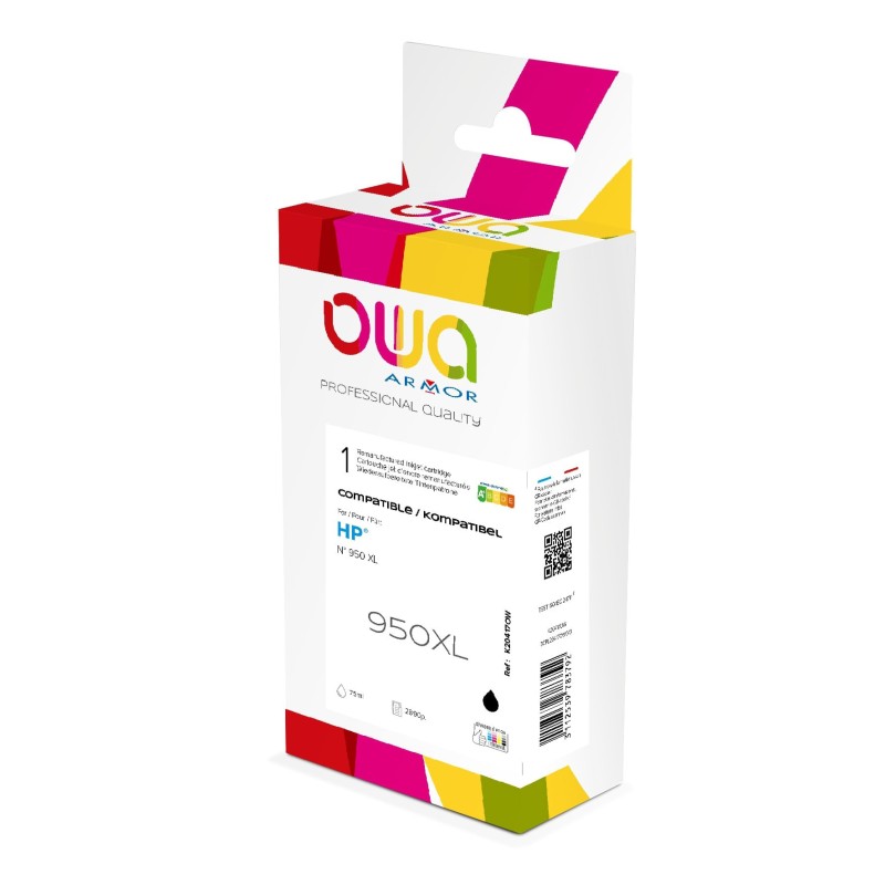 OWA Cartouche d'encre compatible HP 950XL CN045AE - K20417OW - Noir