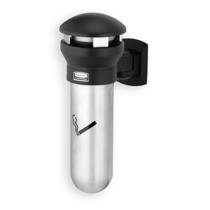 Rubbermaid Cendrier mural design pour usage extérieur - 2,3 L - Inox
